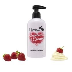 I Love Strawberries & Cream Body Lotion 250 ml (Utgående)