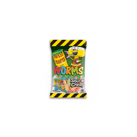 TOXIC WASTE SOUR GUMMY WORMS - 143G