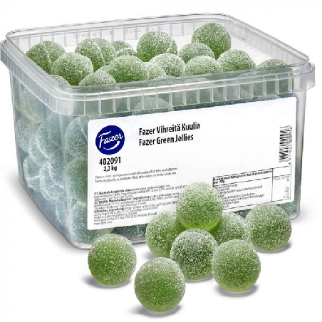 Gröna kulor marmelad 2,2kg