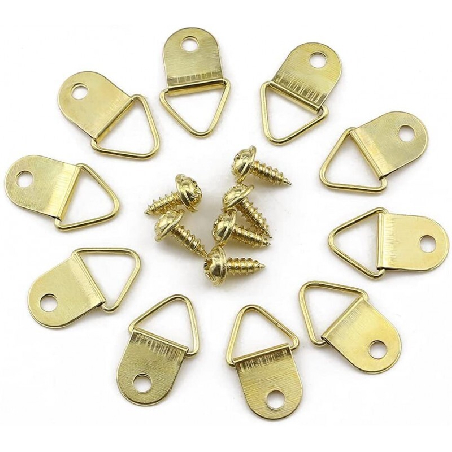 D-ringar fotoram Guld 10-P