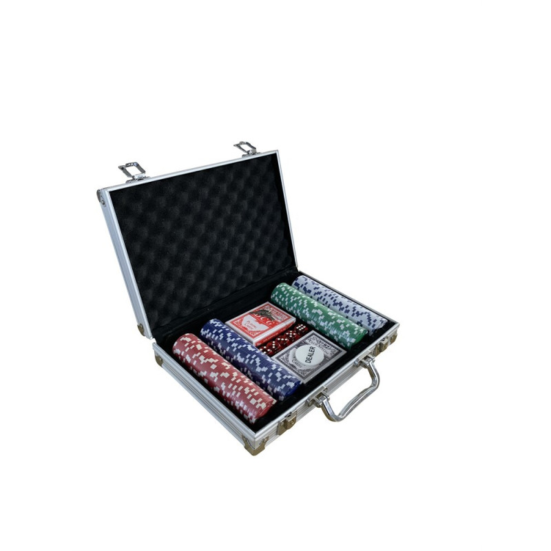 TEXAS POKER SET WITH CASE