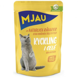 Mjau Bitar i gelé med kyckling 85g