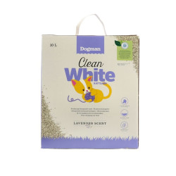 Dogman Kattsand Clean white Vit 10L (Lavendel)