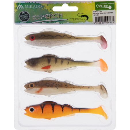 LURE - REAL FISH 9.5cm MIX - 4 pcs.