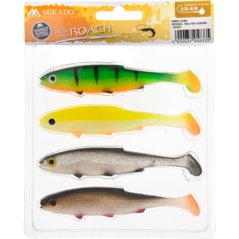 LURE - REAL FISH 10cm MIX - 4 pcs.