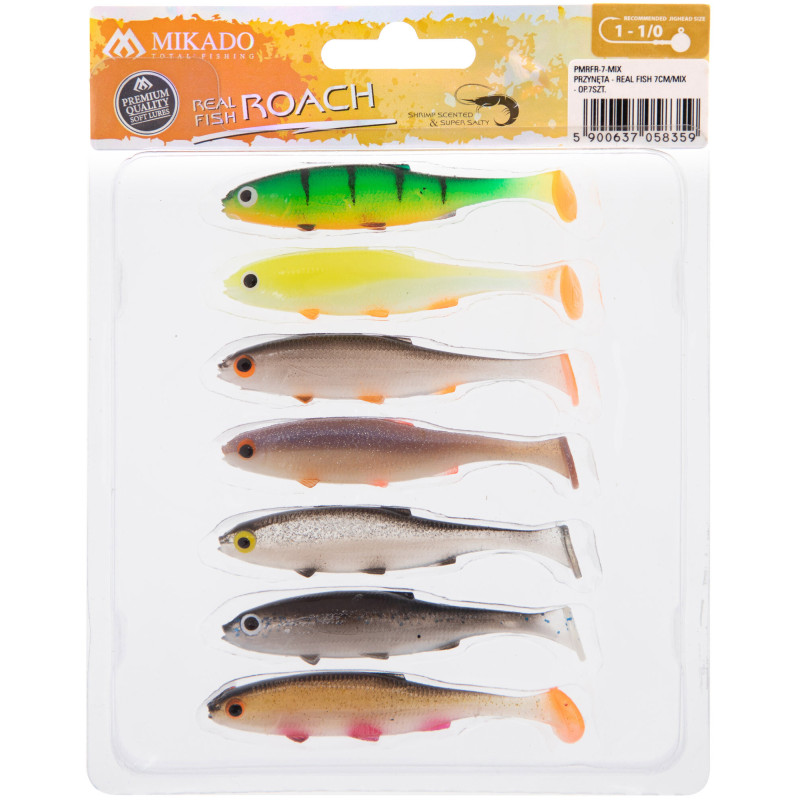 LURE - REAL FISH 7cm MIX - 7 pcs.