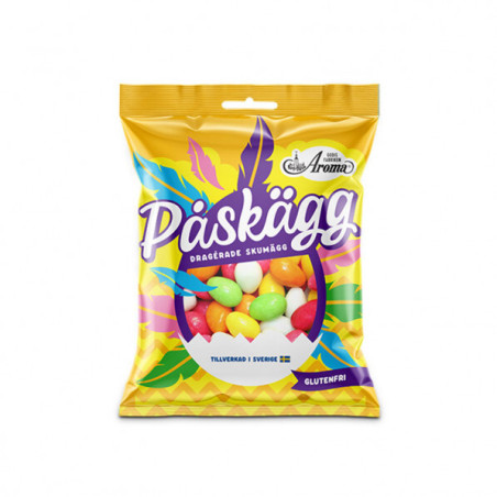 Påskägg Dragérade Skumägg 130g