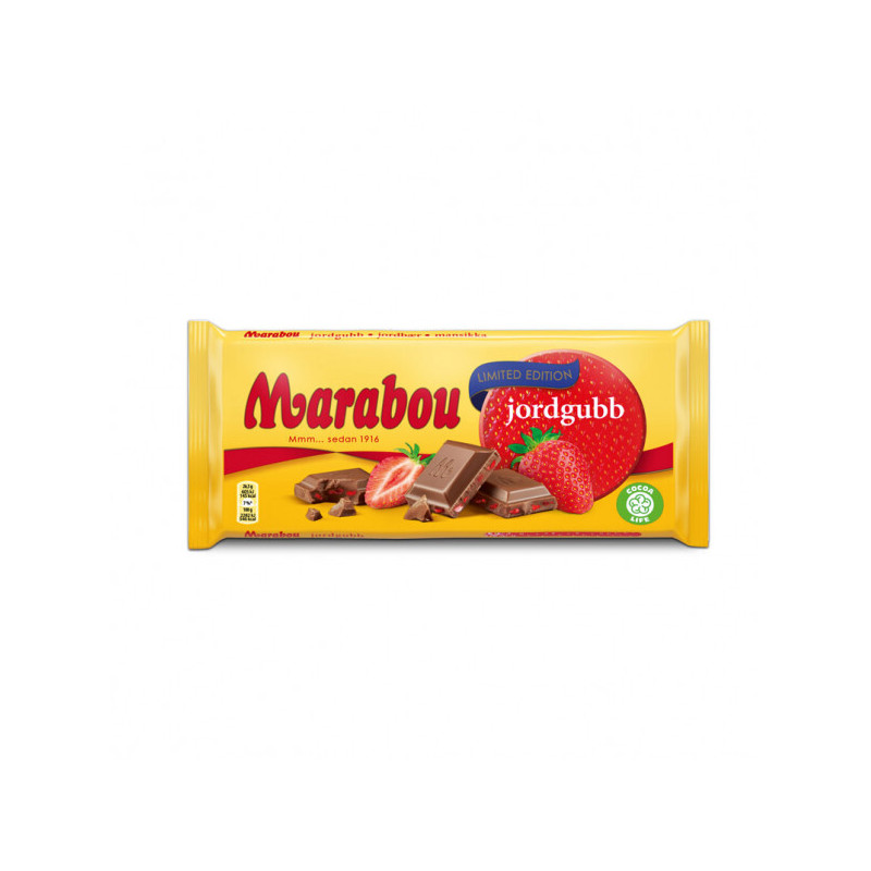 Marabou Jordgubb 185g