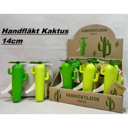 Handfläkt KAKTUS 14cm