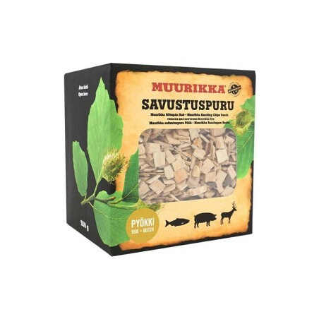 Muurikka Rökspån Bok 550 g