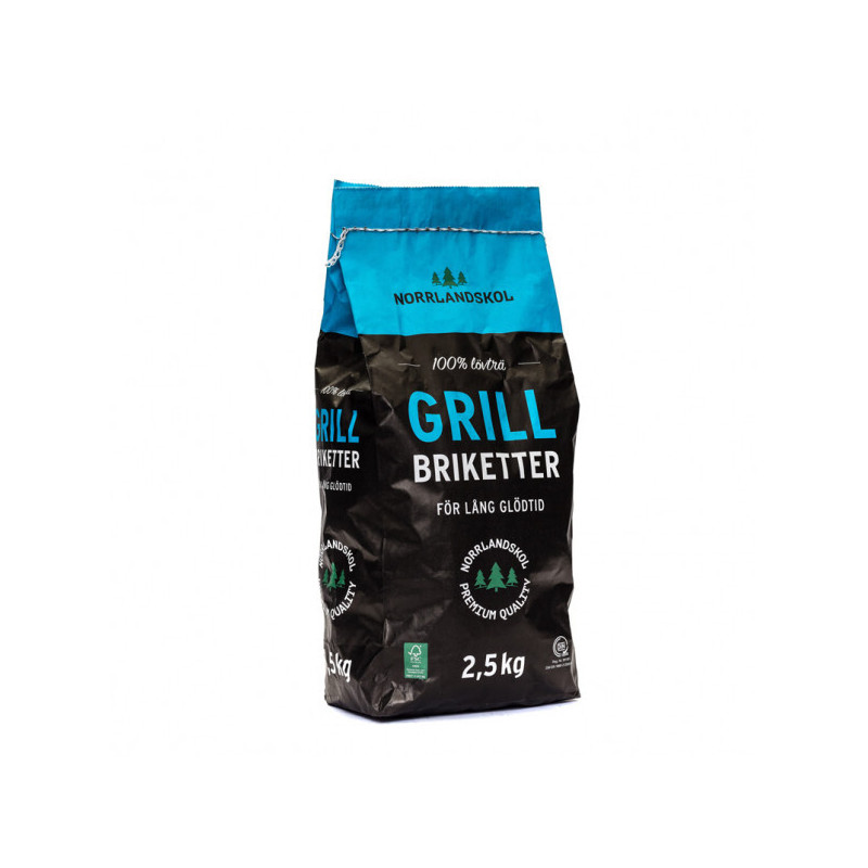 Grillbriketter 2,5kg FSC Grillkol