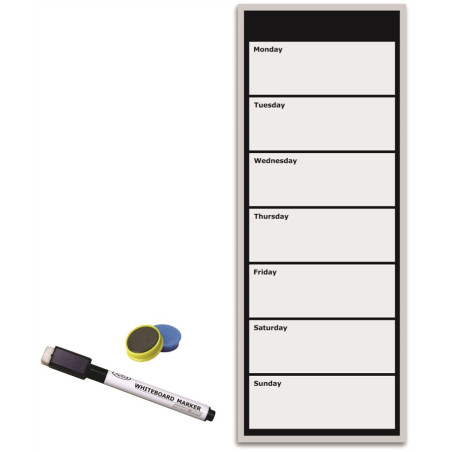 Veckoplaneringstavla "Week Planner" 225x500 mm