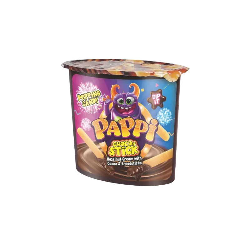 Pappi Choco Stick With Popping Candy 55g