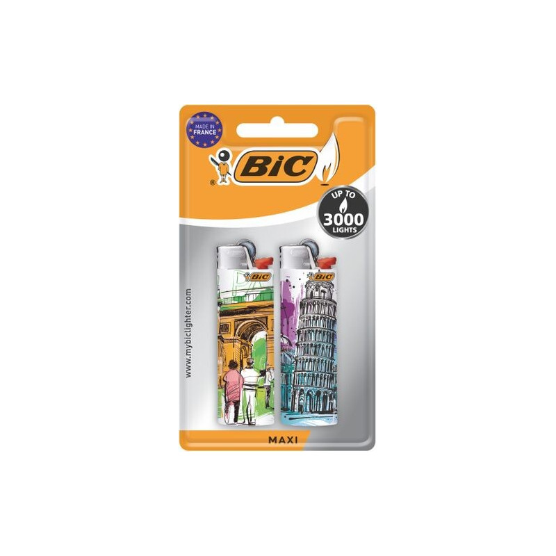 Bic Tändare Motiv J26 2p