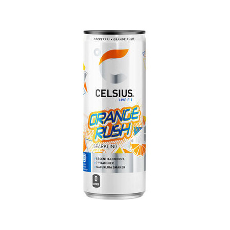 Celsius Orange Rush Apelsin, 35,5cl (Ink Pant)