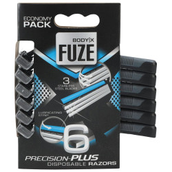 Engångsrakhyvlar Body-X Fuze Triple Blades - 6 Pack