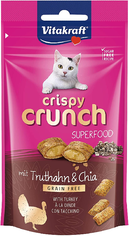 Vitakraft Cat Snack Crispy Crunch kalkon 60g