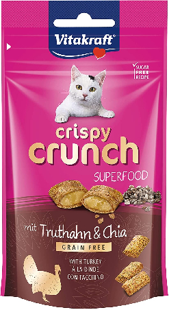 Vitakraft Cat Snack Crispy Crunch kalkon 60g