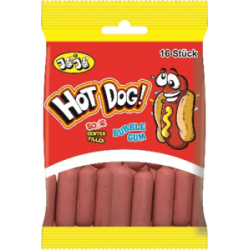 Jojo Hot Dog Bubbelgum Påse 80g