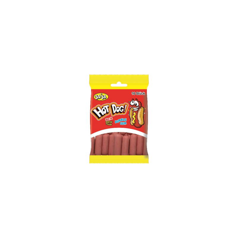 Jojo Hot Dog Bubbelgum Påse 80g