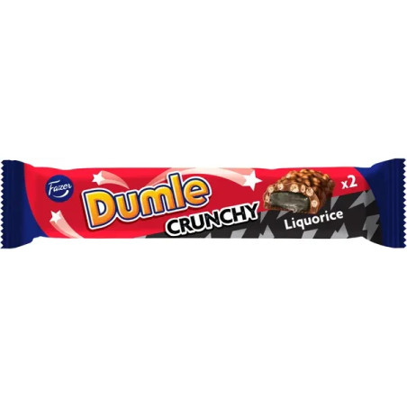 Dumle Crunchy Liquorice dubbelbit 55g