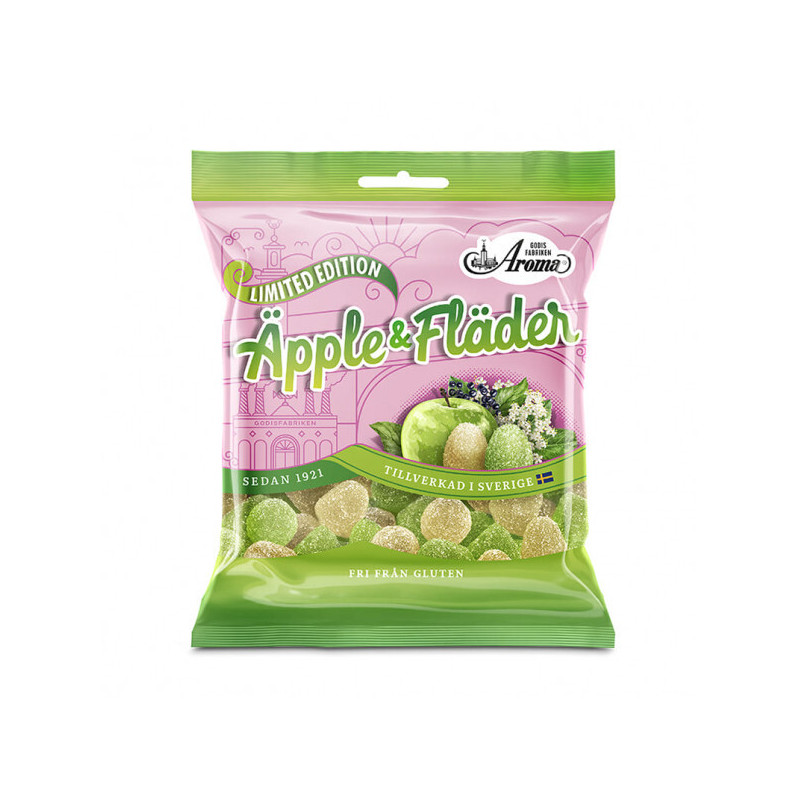 Geléhallon Äpple & Fläder 80g