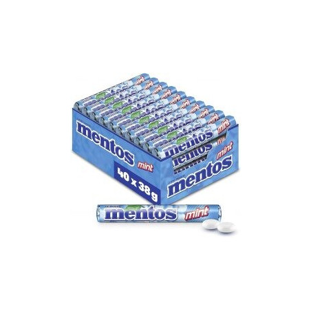 Mentos Mint rulle 38g