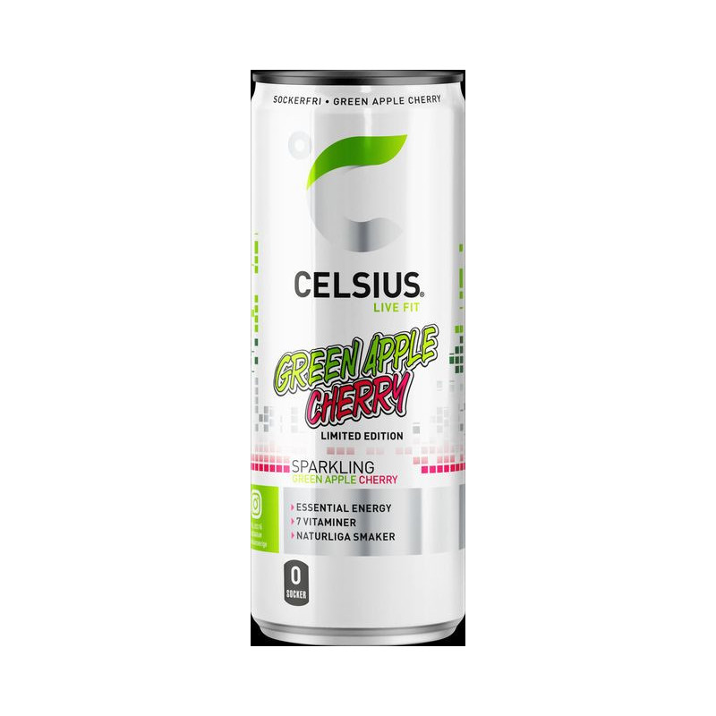 Celsius Green Apple Cherry 35,5cl (Ink Pant) Celsius Green Apple Cherry 35,5cl (Ink Pant)