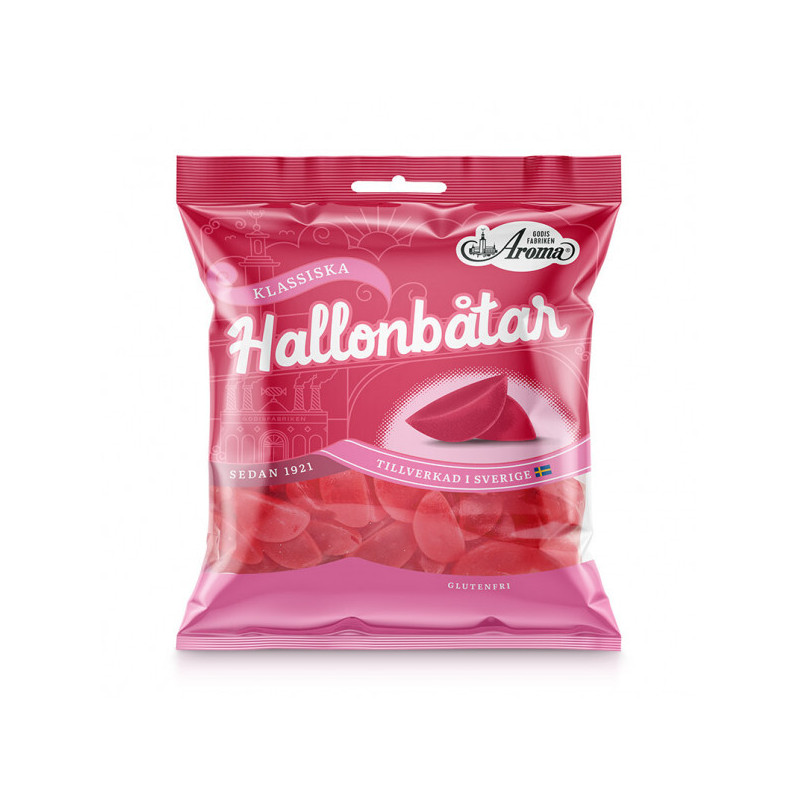 Aroma Hallonbåtar 125g