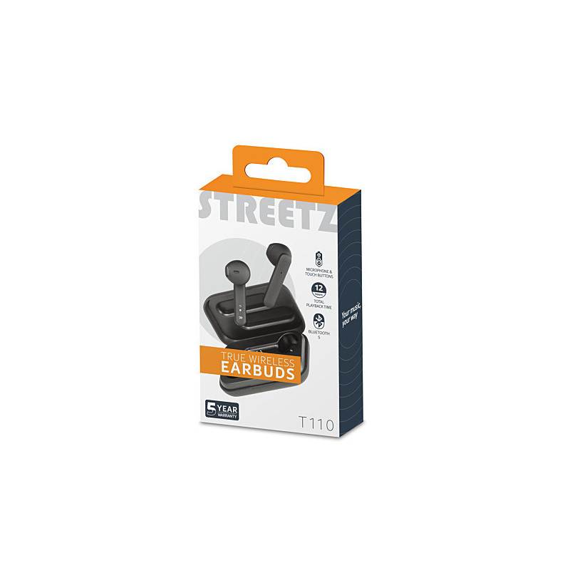 STREETZ True Wireless Stereo hörlurar STREETZ True Wireless Stereo hörlurar