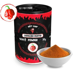HOT CHILI PULVER 30 g 2,2 miljoner SHU (varning Extremt stark)