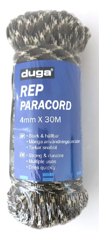Rep Paracord kamouflage 4mmx30m