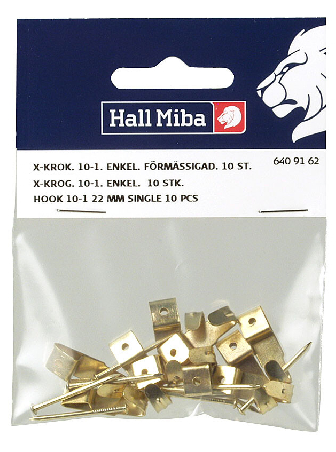 X-krok 10-1, 22 mm enkel förmäss 10-p