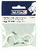 Skruvkrok 50 mm stål vitlack 4-p
