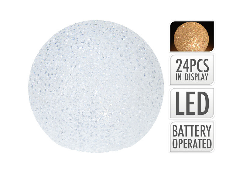 Ledbelysning kula 75 mm