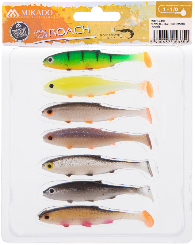 LURE - REAL FISH 7cm MIX - 7 pcs.