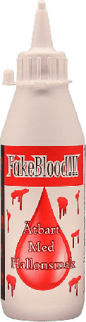 Låtsas Blod 250ml (Ätbart Hallonsmak)