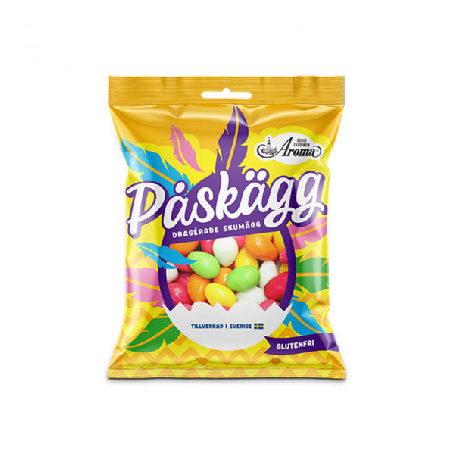 Påskägg Dragérade Skumägg 130g