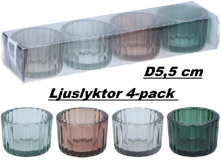 Ljuslyktor 4-pack