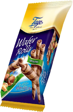 Wafer Rolls Nötkräm 150g