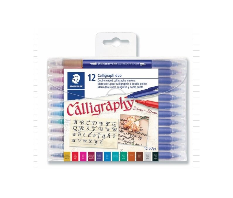 Calligraph duo, 12-p, Double-ended