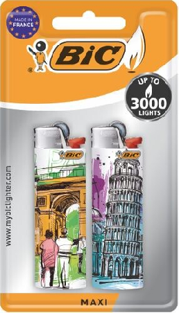 Bic Tändare Motiv J26 2p