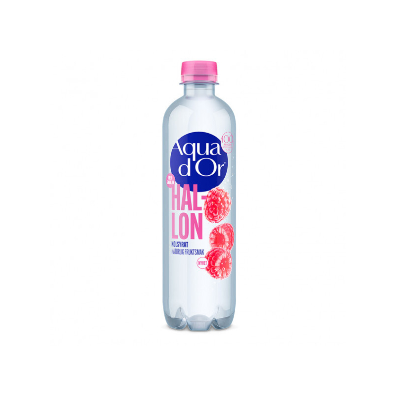 Aquador Kolsyrat Mineralvatten Hallon 50cl (Ink Pant)