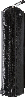Pennetui Pu 21x5x4cm Svart