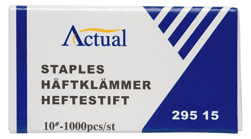 Häftklammer "Actual" 10, 1000