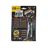Rakhyvel Body-X Fuze Triple Blades For Men, Hyvel + 19 Rakbladshuvuden