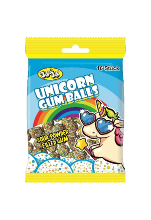 Jojo Unicorn Gum Balls Bubbelgum påse 80g