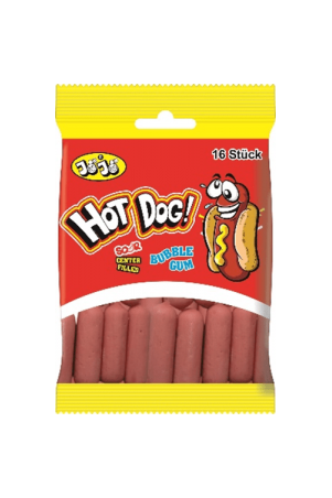 Jojo Hot Dog Bubbelgum Påse 80g