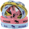 Silikonarmband Sweden älg