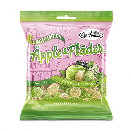 Geléhallon Äpple & Fläder 80g